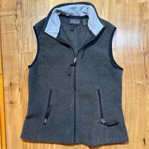 Patagonia Synchilla Gray Women’s Zip Winter Vest Size S